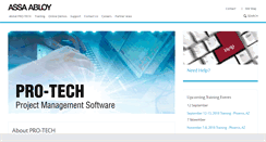 Desktop Screenshot of pro-techsoftware.com