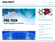 Tablet Screenshot of pro-techsoftware.com